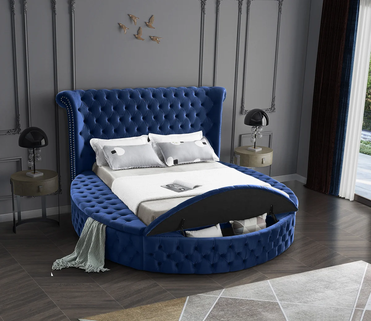Luxus - King Bed - Navy
