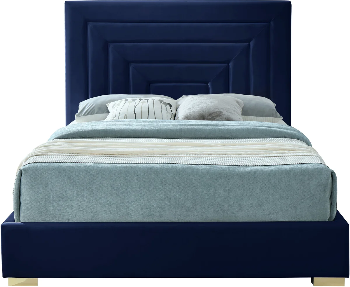 Nora - Queen Bed - Navy