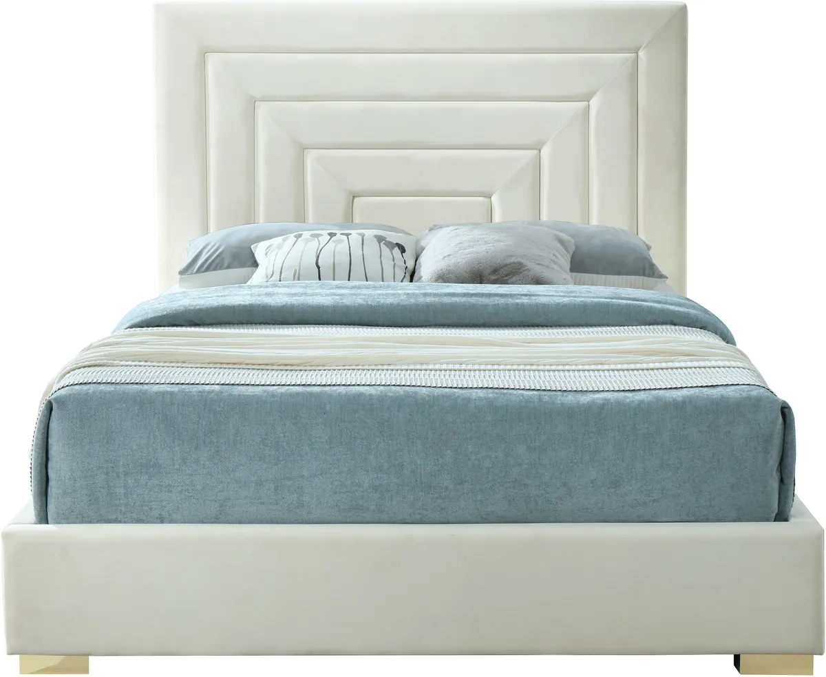 Nora - King Bed - Cream