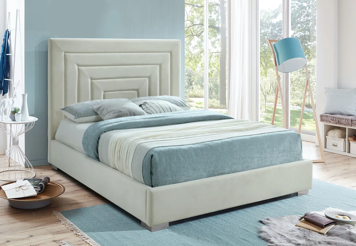 Nora - Queen Bed - Cream