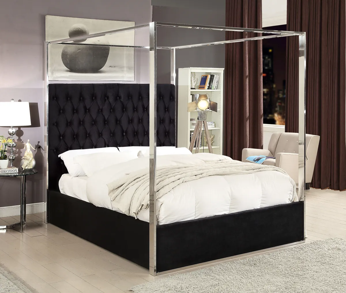 Porter - Queen Bed - Black - View 2