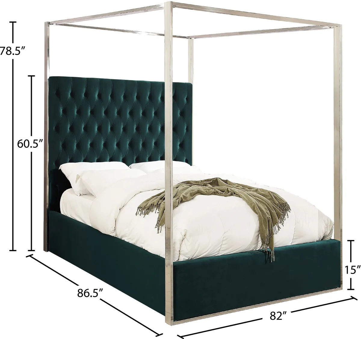 Porter - King Bed - Green