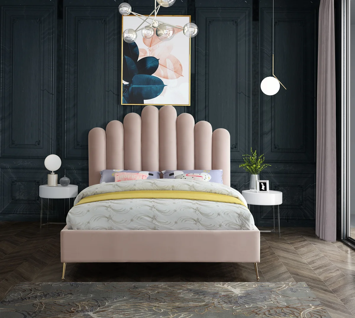 Lily - King Bed - Pink