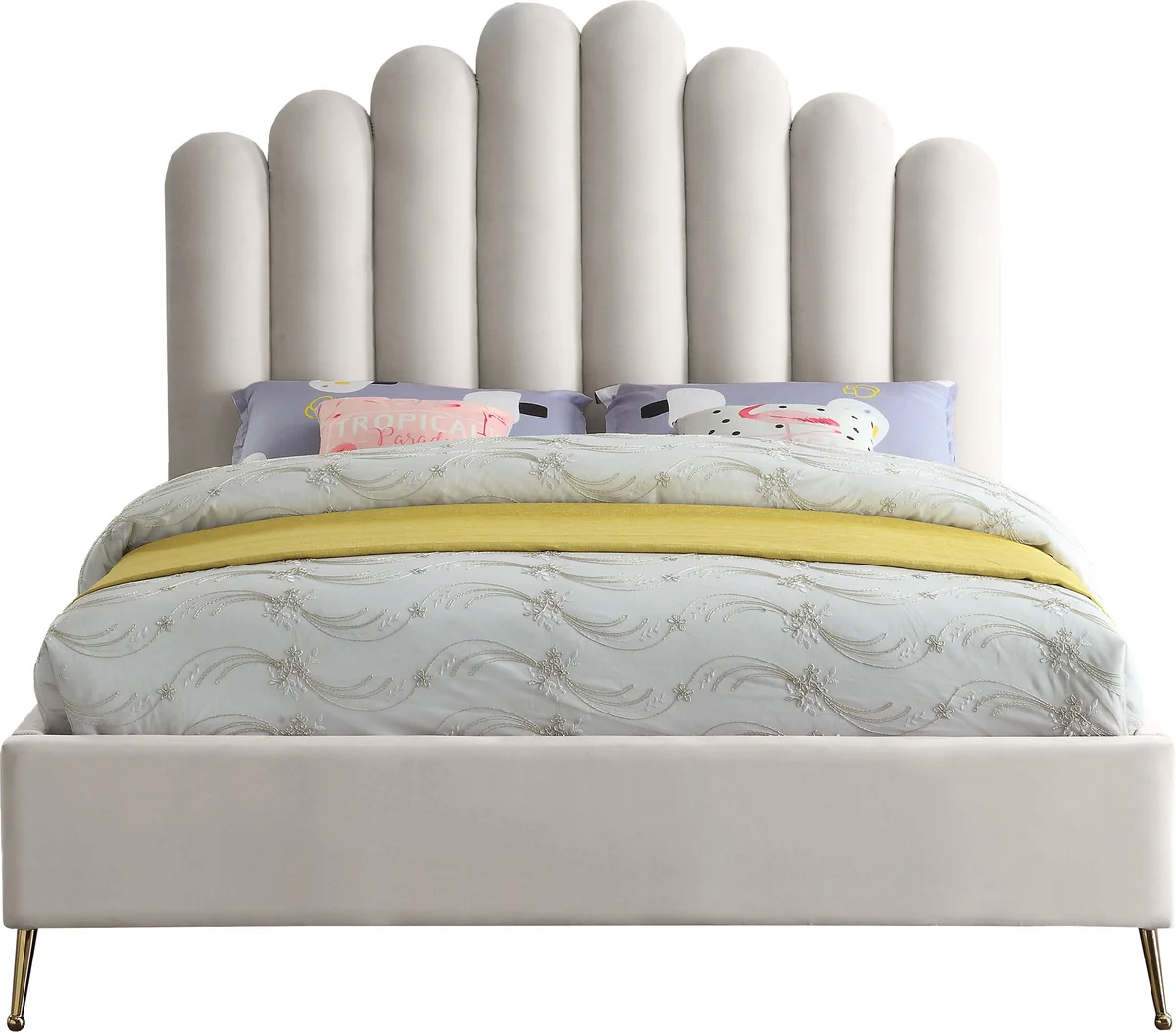 Lily - Queen Bed - Cream
