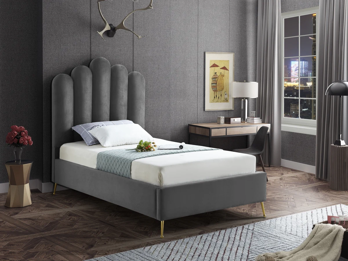 Lily - Twin Bed - Gray - View 2