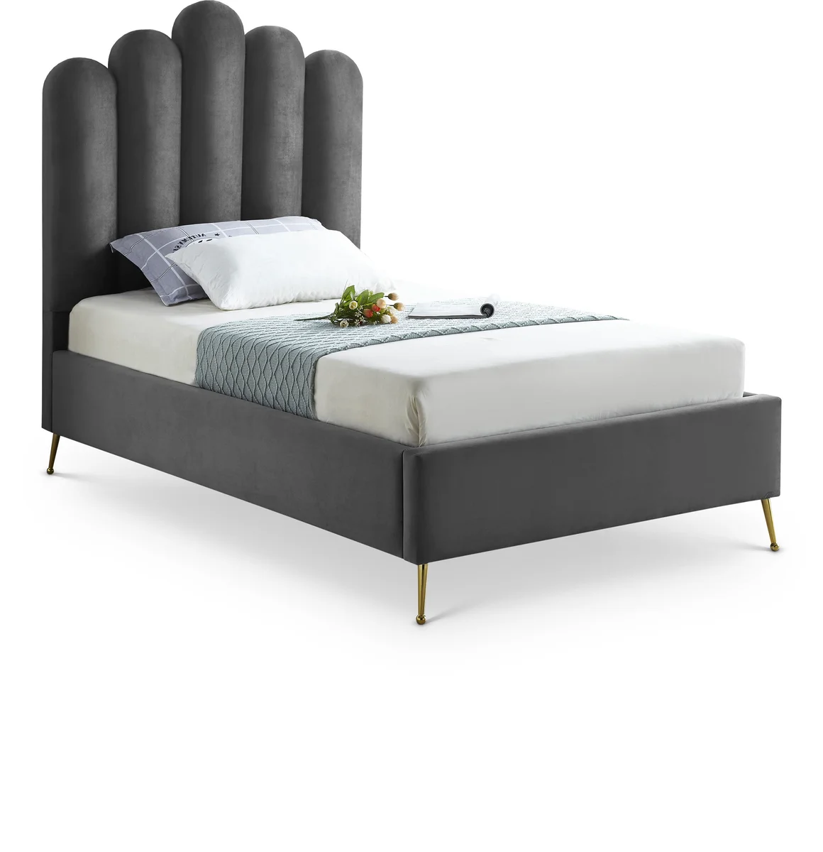 Lily - Twin Bed - Gray