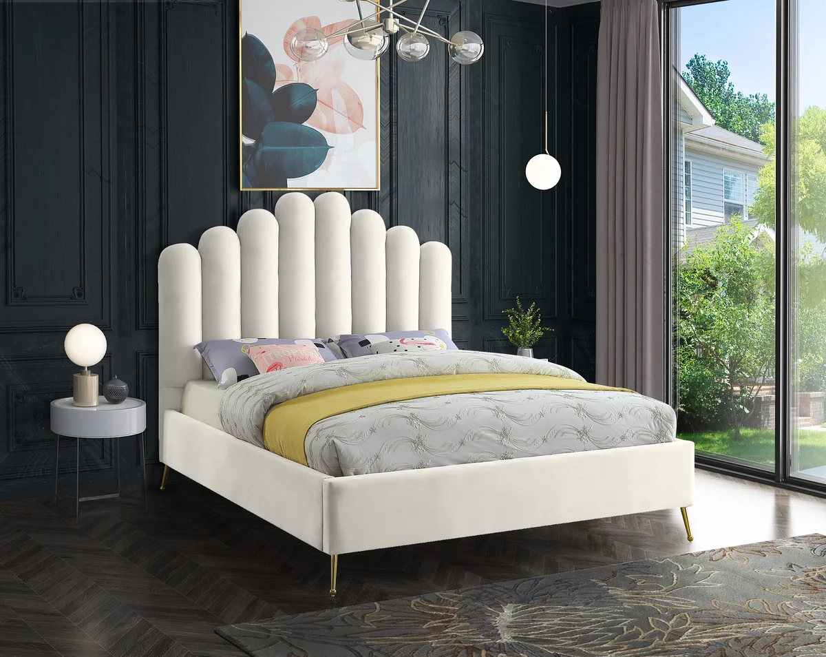 Lily - King Bed - Cream - View 2