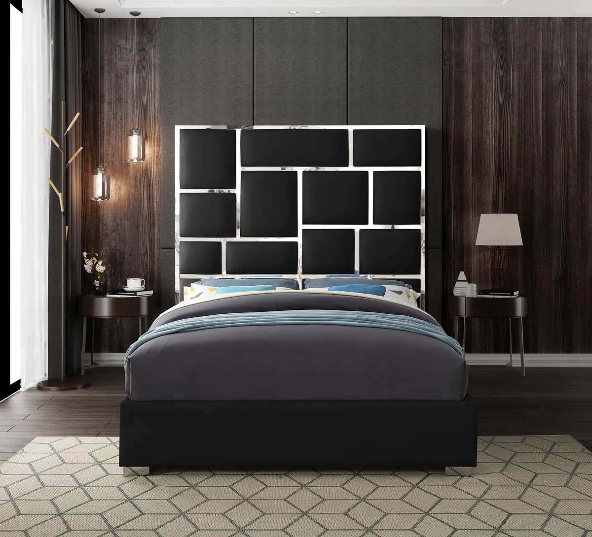 Milan - King Bed - Black