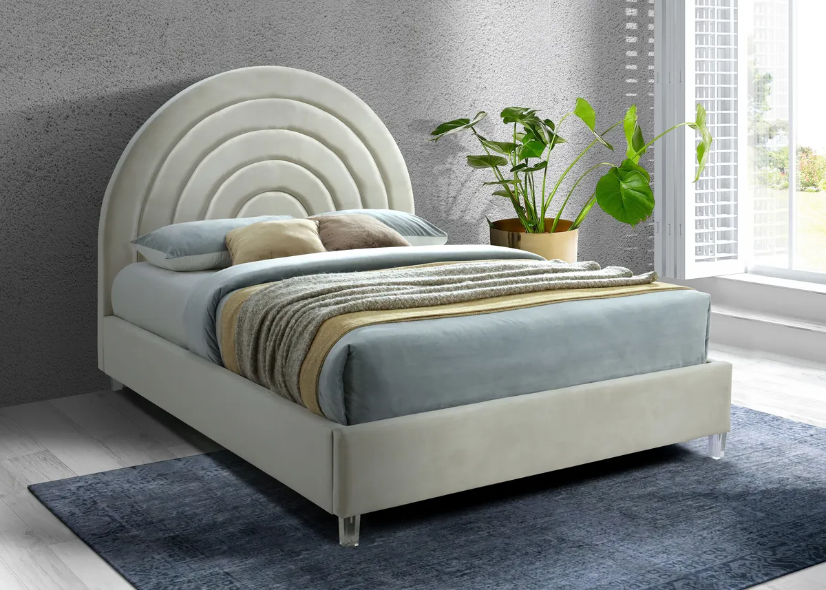 Rainbow - Queen Bed - Cream - View 2
