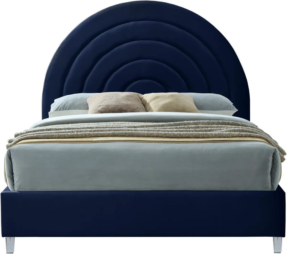 Rainbow - King Bed - Navy