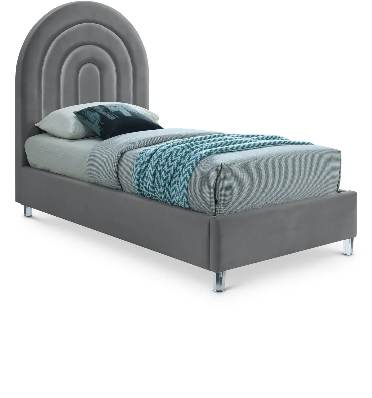 Rainbow - Twin Bed - Gray