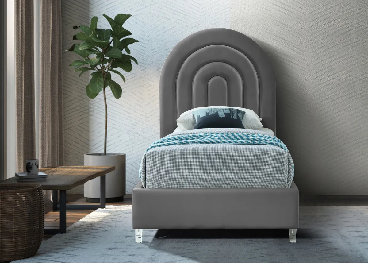 Rainbow - Twin Bed - Gray