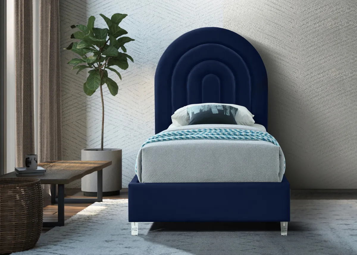 Rainbow - Twin Bed - Navy
