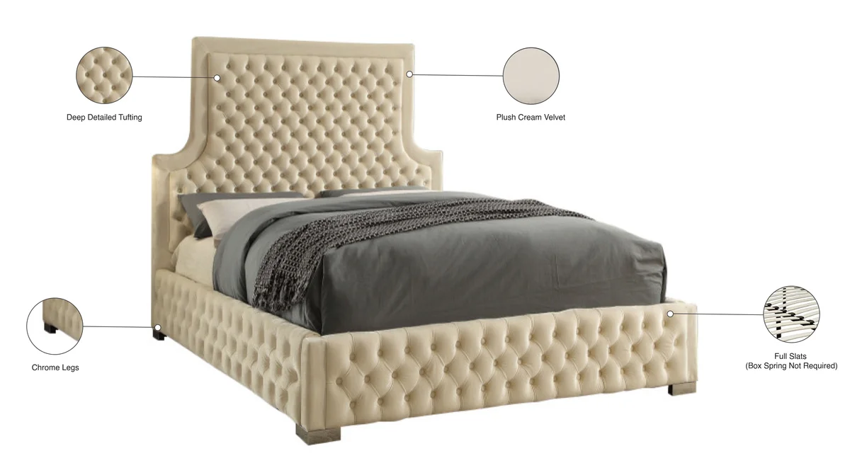 Sedona - King Bed - Cream