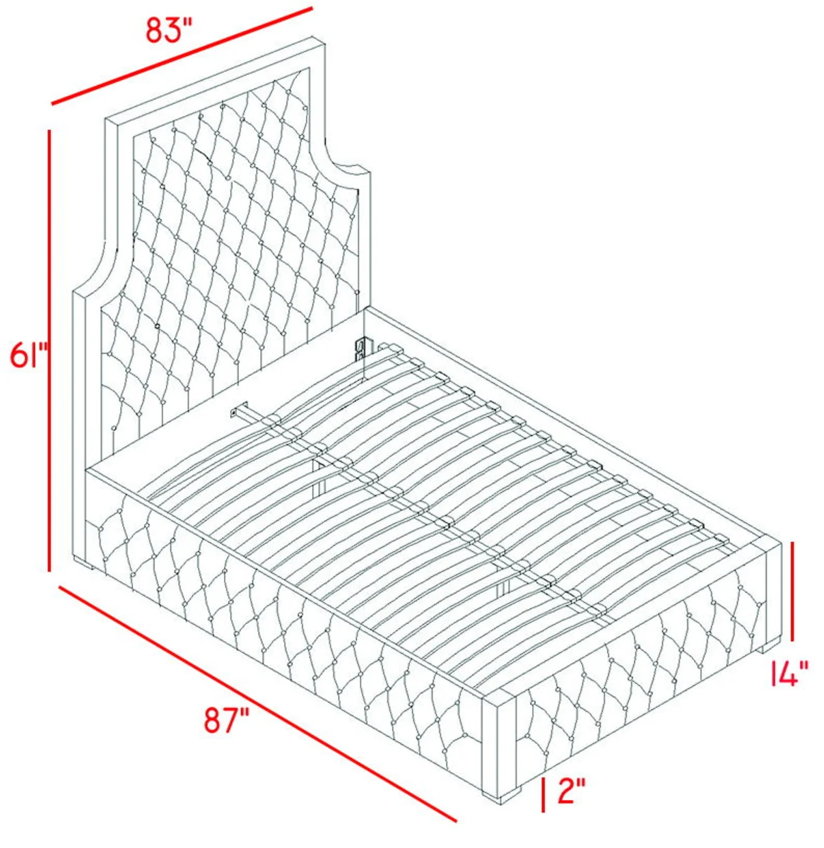 Sedona - King Bed - Black