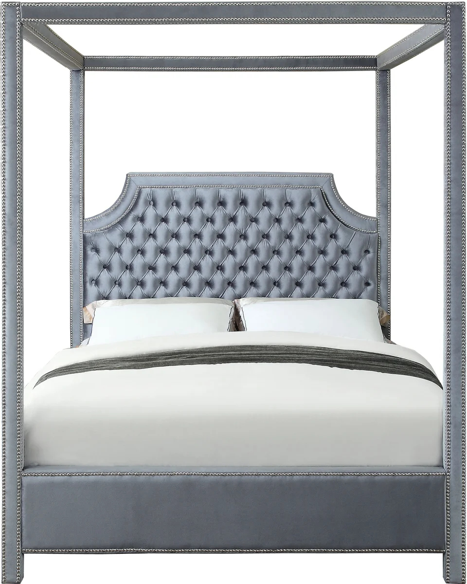 Rowan - Queen Bed - Gray - View 2