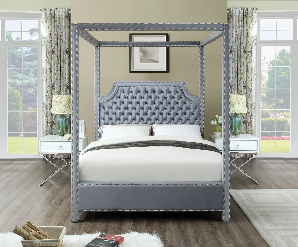 Rowan - Queen Bed - Gray