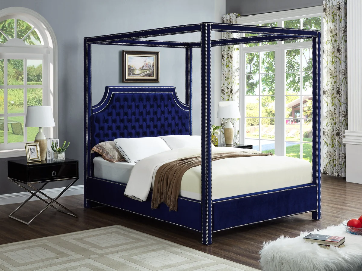 Rowan - Queen Bed - Navy