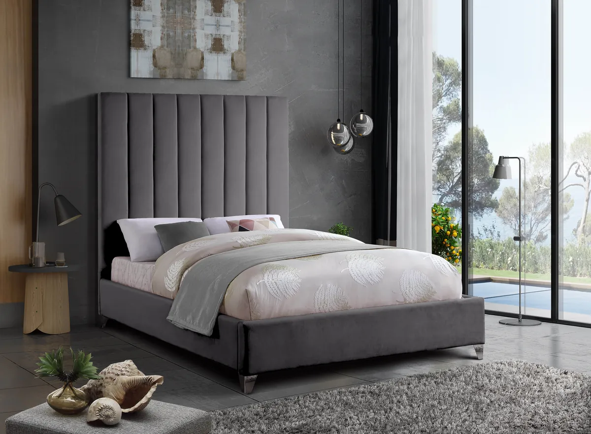 Via - Queen Bed - Gray