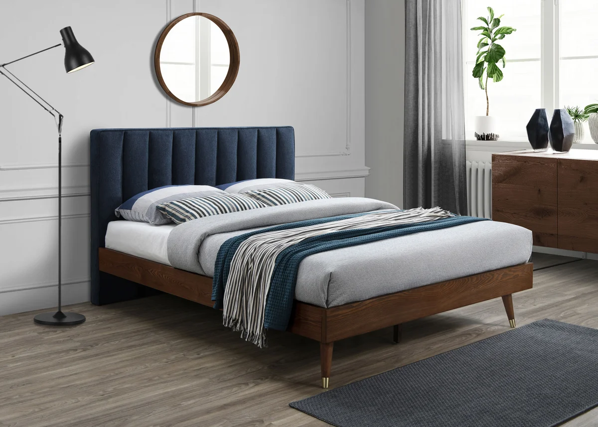 Vance - King Bed - Navy - View 2