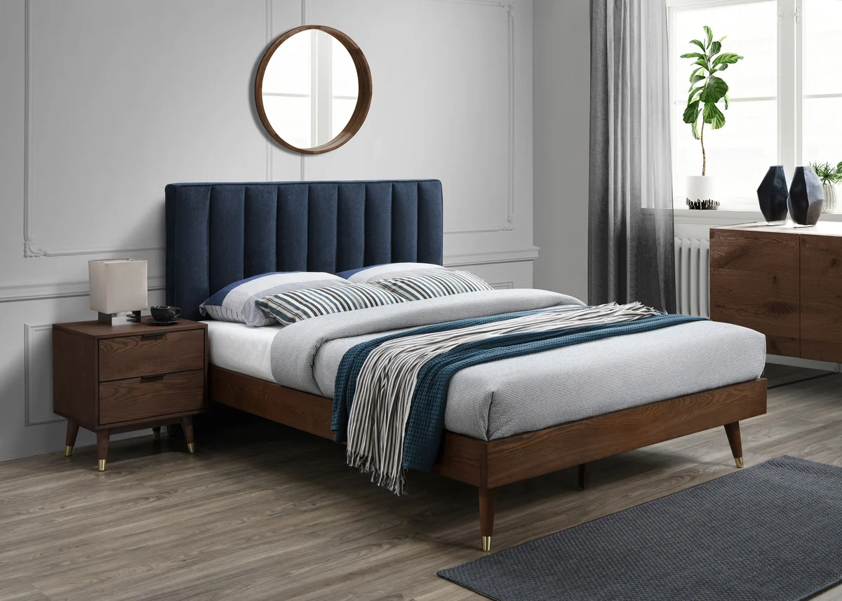 Vance - King Bed - Navy