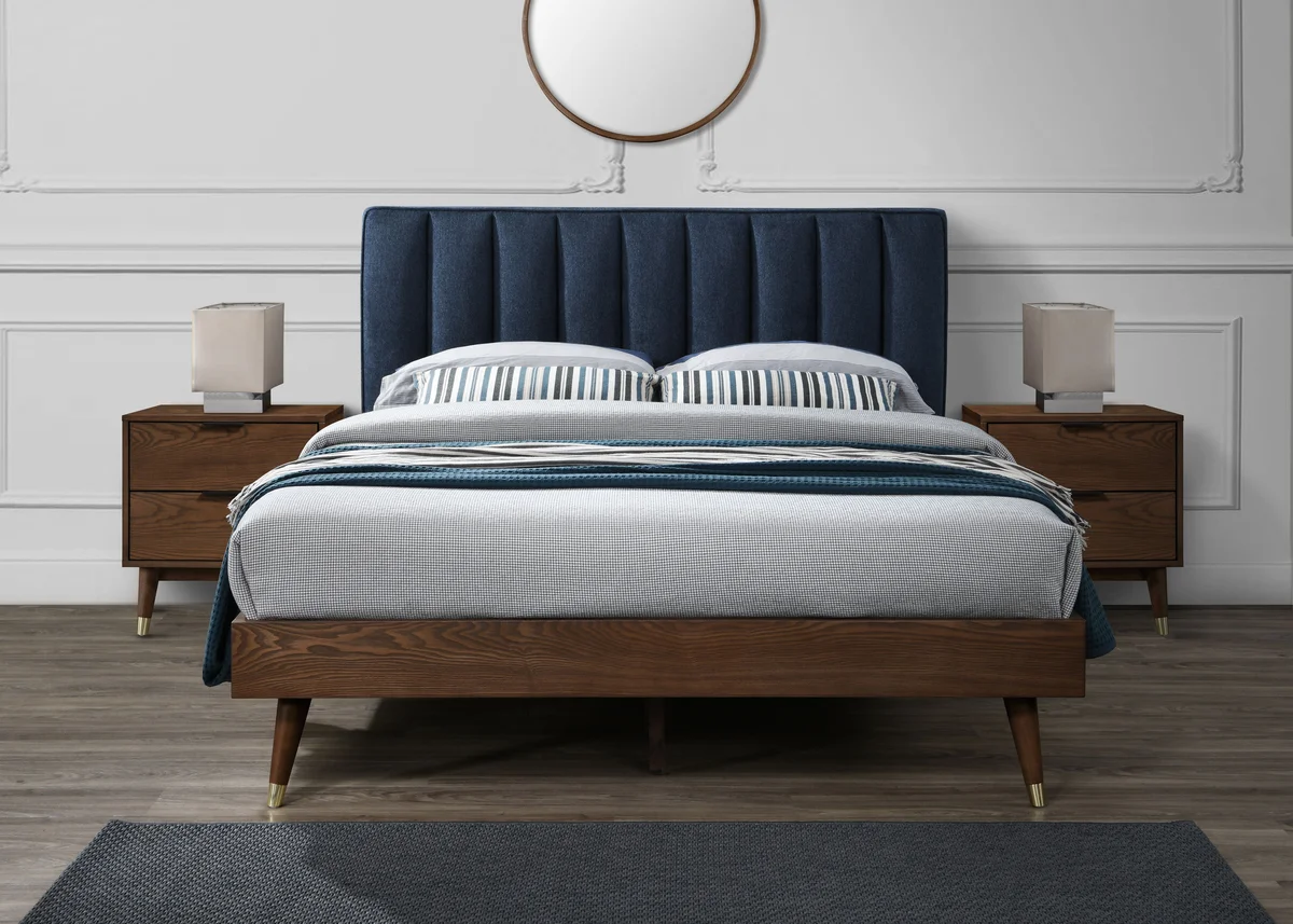 Vance - Queen Bed - Navy