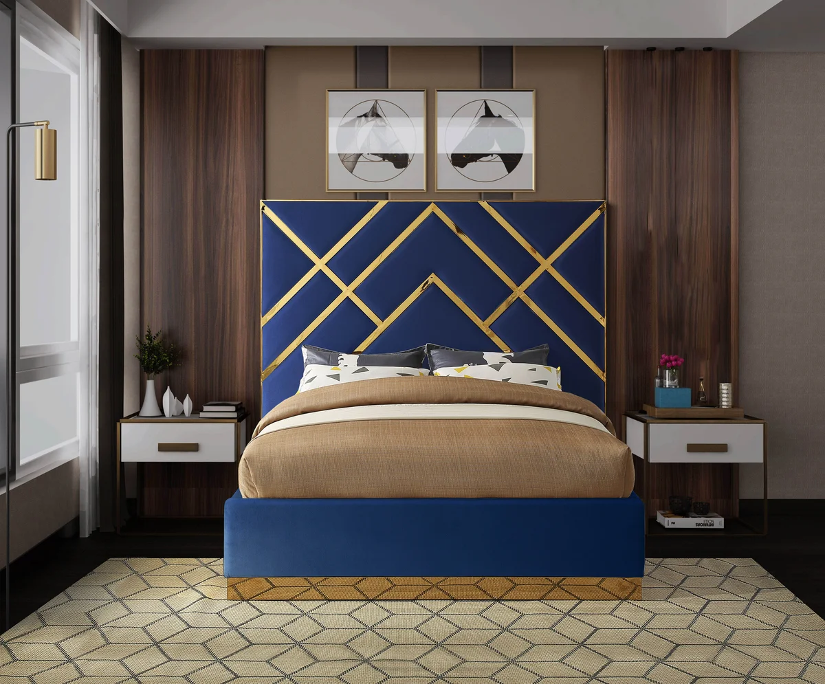 Vector - Queen Bed - Navy