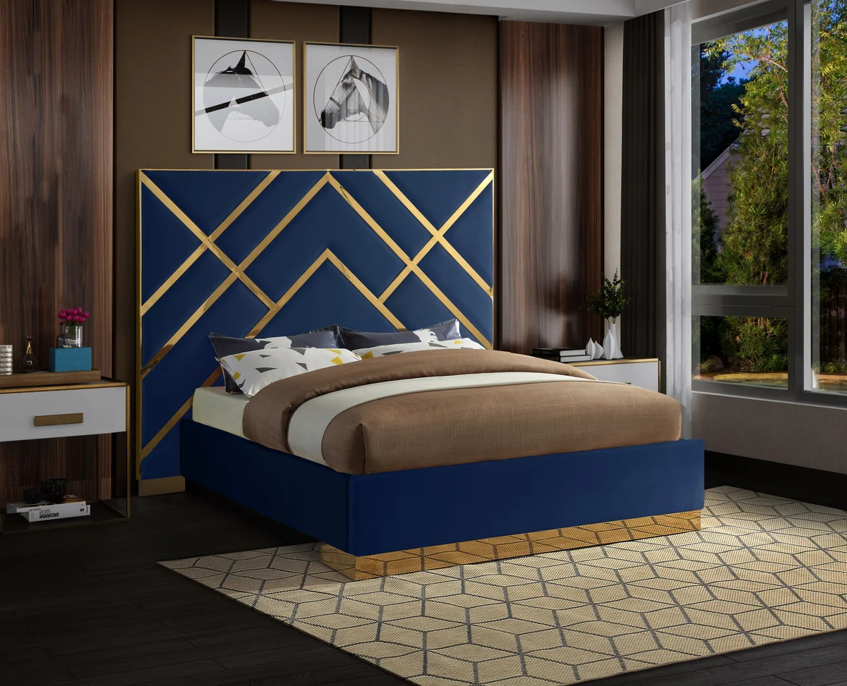 Vector - King Bed - Navy - View 2