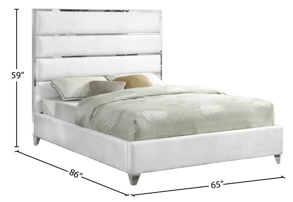 Zuma - Queen Bed - White