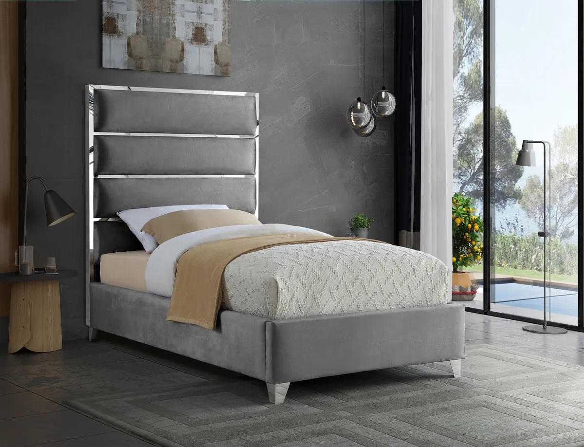 Zuma - Twin Bed - Gray - View 2