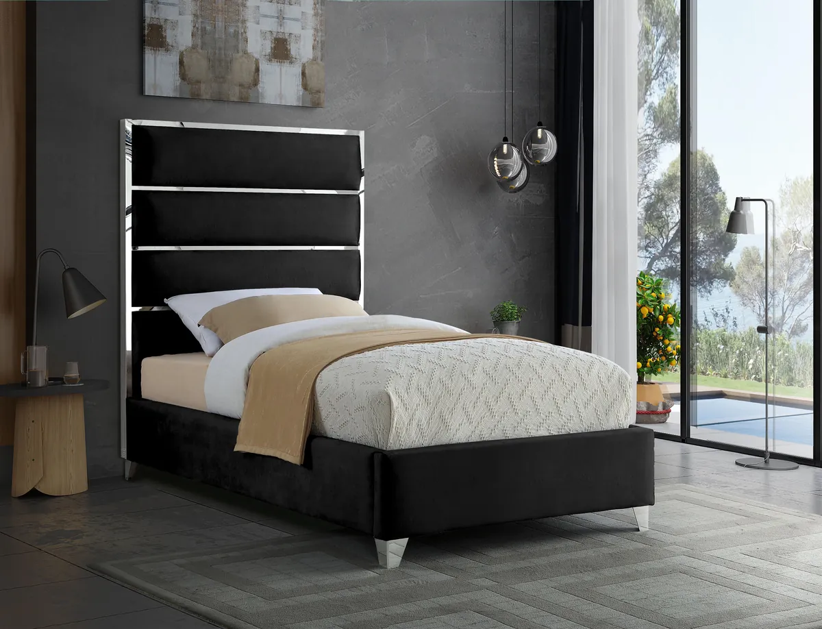 Zuma - Twin Bed - Black - View 2