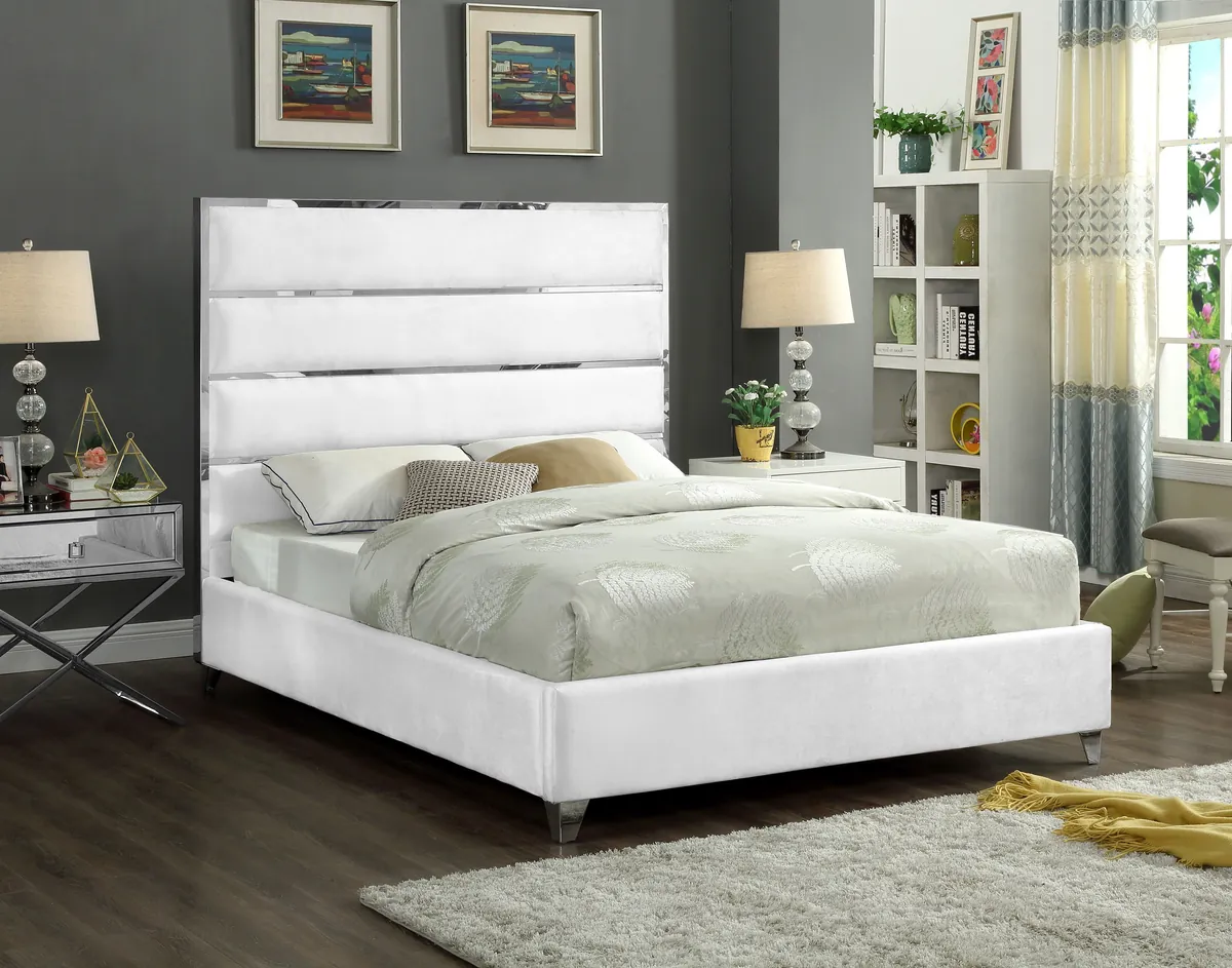 Zuma - King Bed - White - View 2