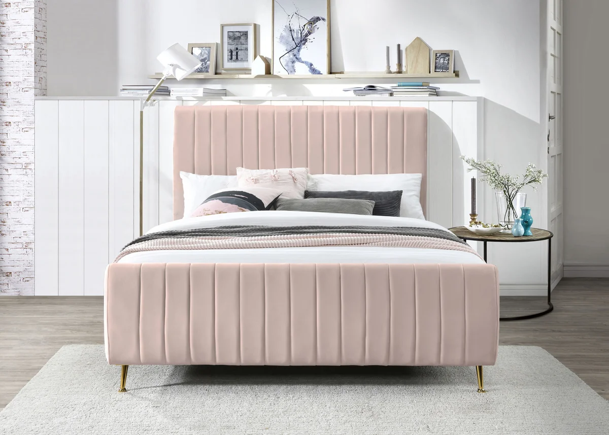 Zara - King Bed - Pink