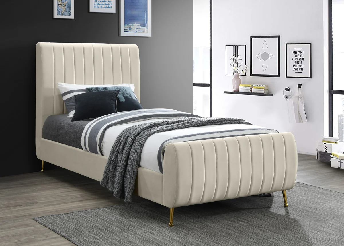 Zara - Twin Bed - Cream - View 2