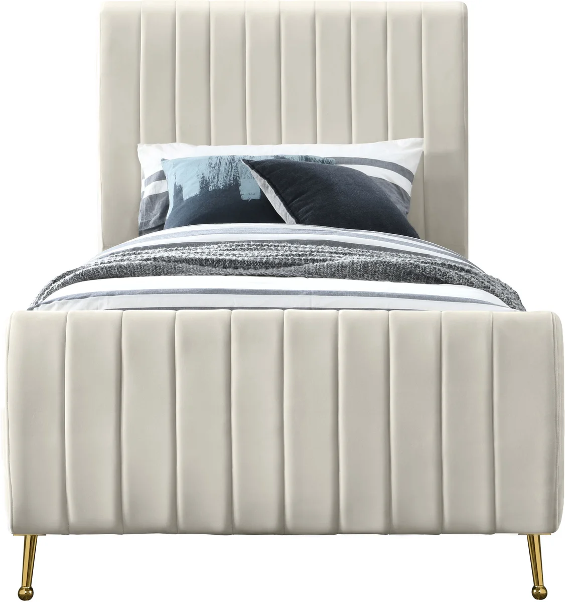 Zara - Twin Bed - Cream