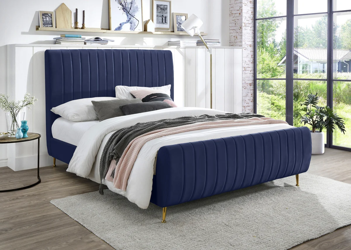 Zara - Full Bed - Navy - View 2