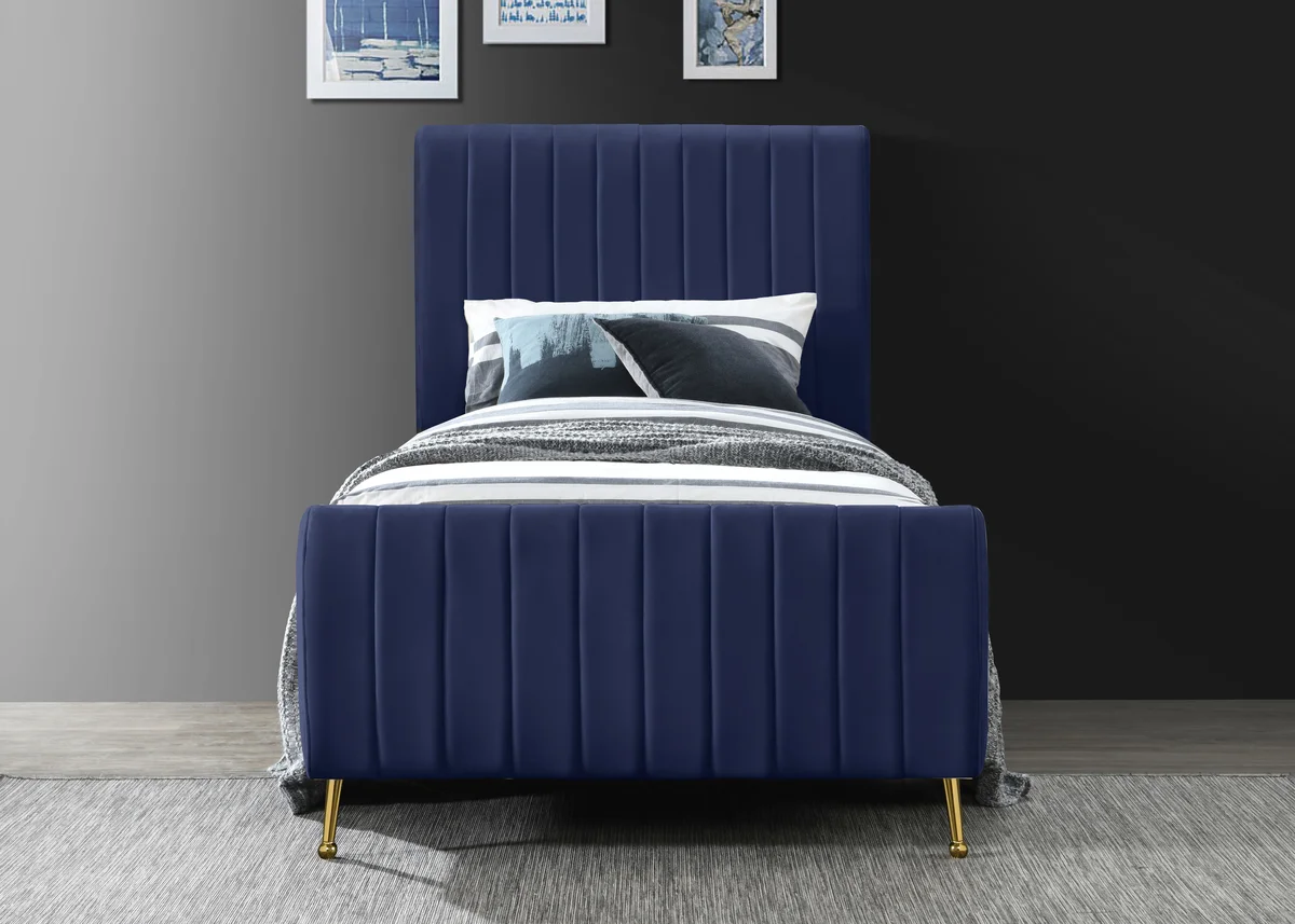 Zara - Twin Bed - Navy