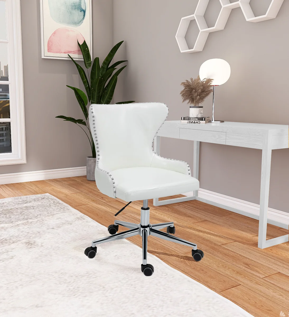 Hendrix - Office Chair - White - View 2