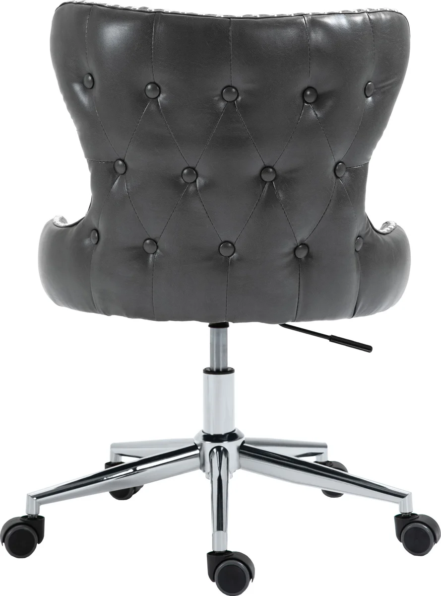 Hendrix - Office Chair - Gray - Faux Leather