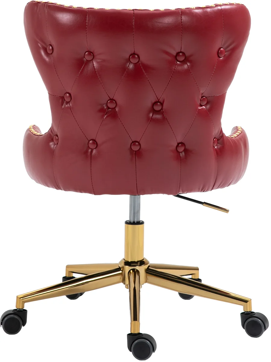 Hendrix - Office Chair - Red - Faux Leather