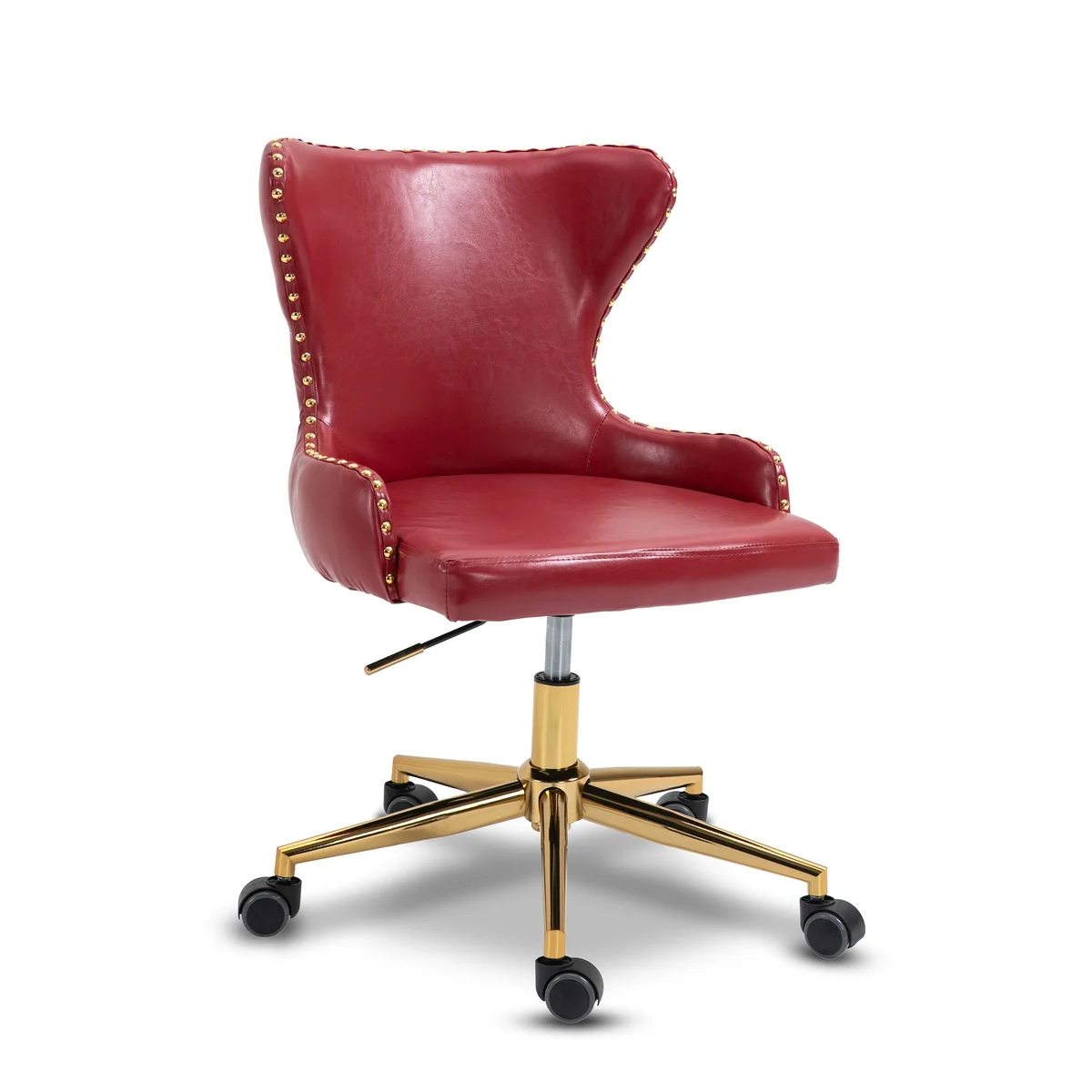 Hendrix - Office Chair - Red - Faux Leather