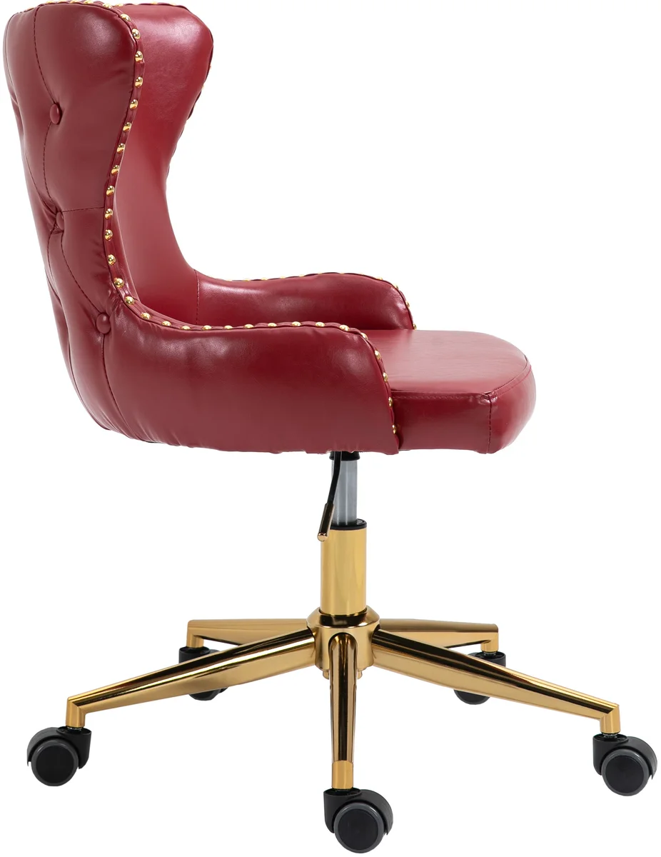 Hendrix - Office Chair - Red - Faux Leather