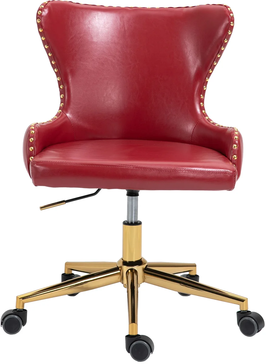 Hendrix - Office Chair - Red - Faux Leather