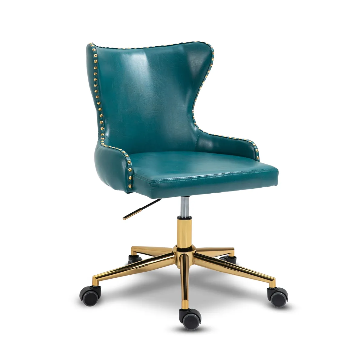 Hendrix - Office Chair - Blue - Faux Leather