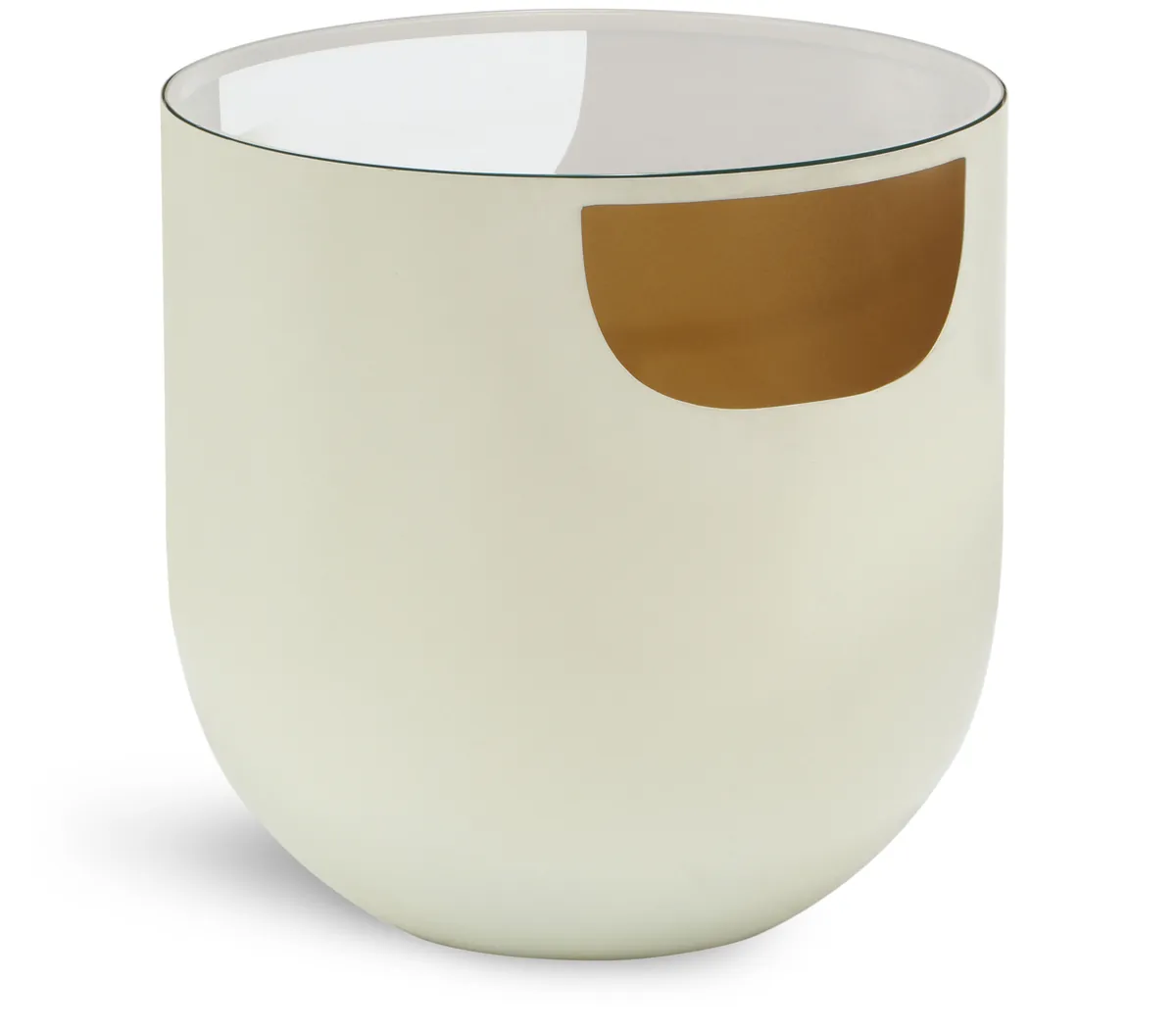 Doma - End Table - Cream / Gold