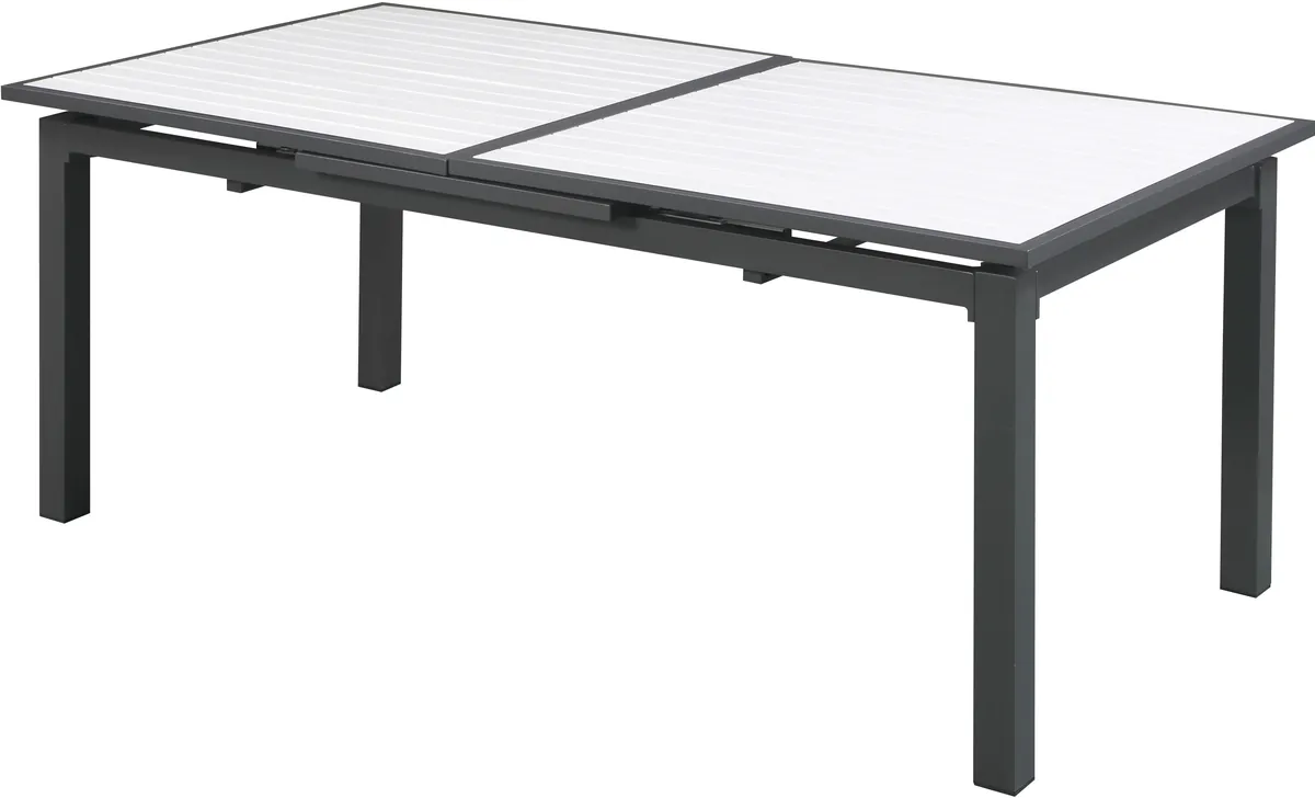 Nizuc - Outdoor Patio Extendable Dining Table - White
