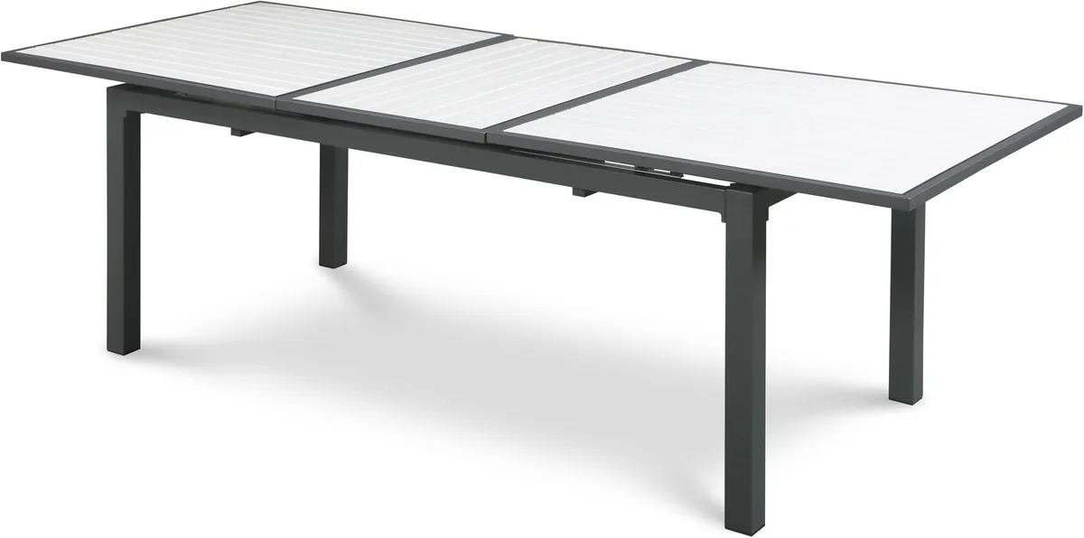 Nizuc - Outdoor Patio Extendable Dining Table - White