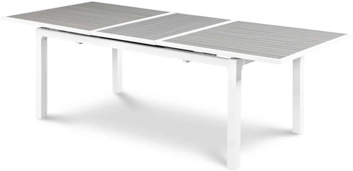 Nizuc - Outdoor Patio Extendable Dining Table - Light Gray