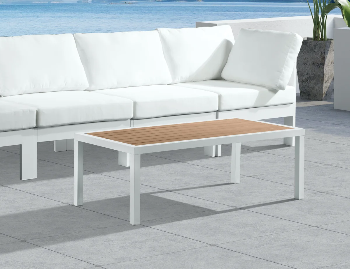 Nizuc - Outdoor Patio Coffee Table - Brown - View 2