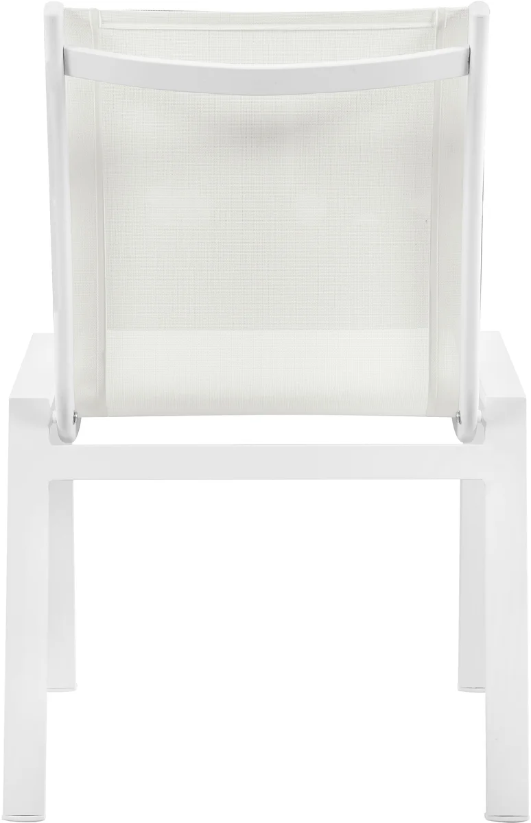 Nizuc - Outdoor Patio Dining Chair With White Frame (Set of 2) - White